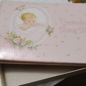 Baby Pink Keepsake Box with Baby Illustration, An Original Box Never Used